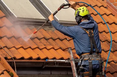 Démoussage et hydrofuge de toiture à Trentels