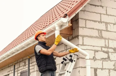 Pose et remplacement de gouttières à Trentels